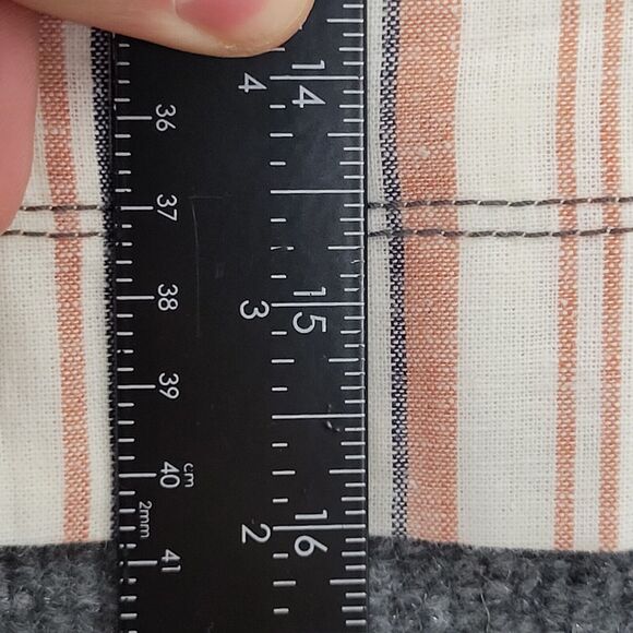 NWT FREE PEOPLE OB780502 Stripes on Sunday Linen Lined Button Up Skirt SIZE 6 - Picture 12 of 16